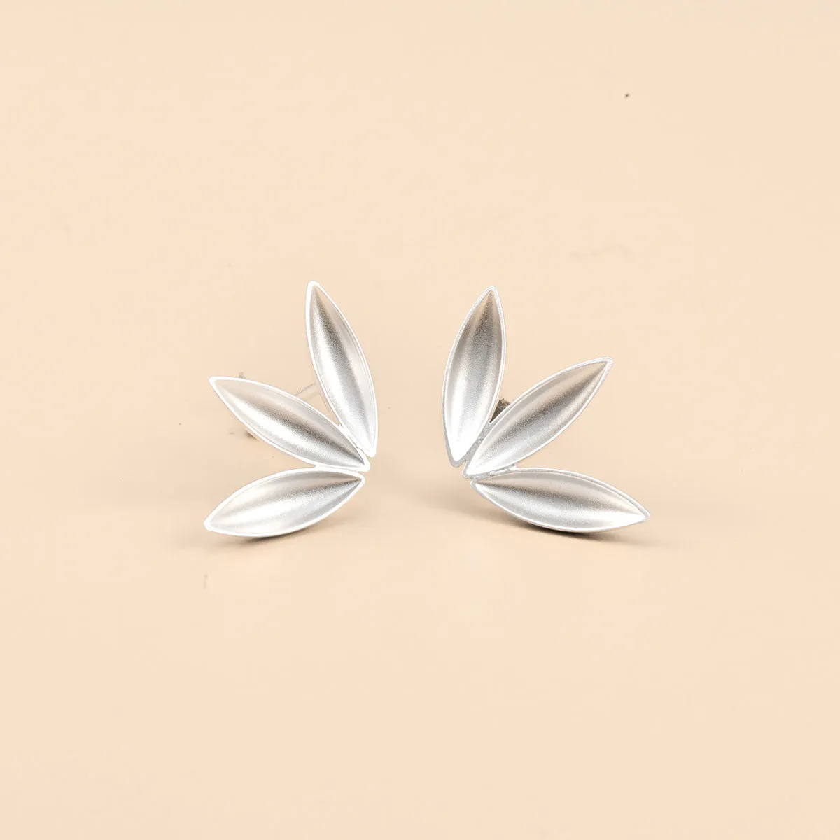 Three Pod Petal Post Earrings