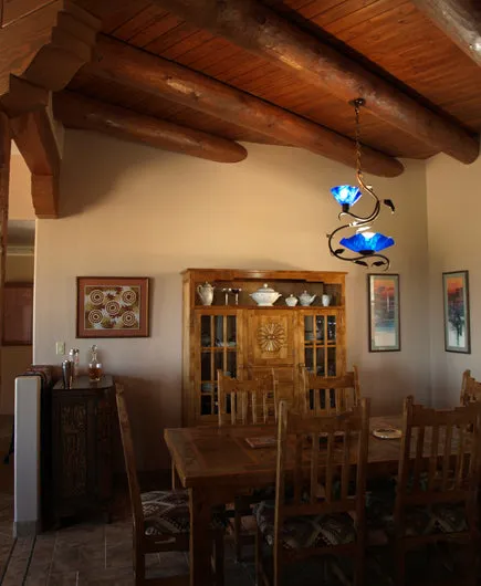 Two Blossom Swag Chandelier