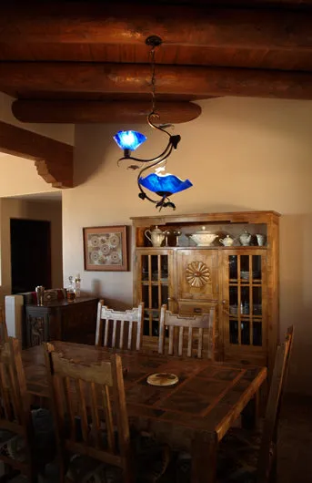 Two Blossom Swag Chandelier