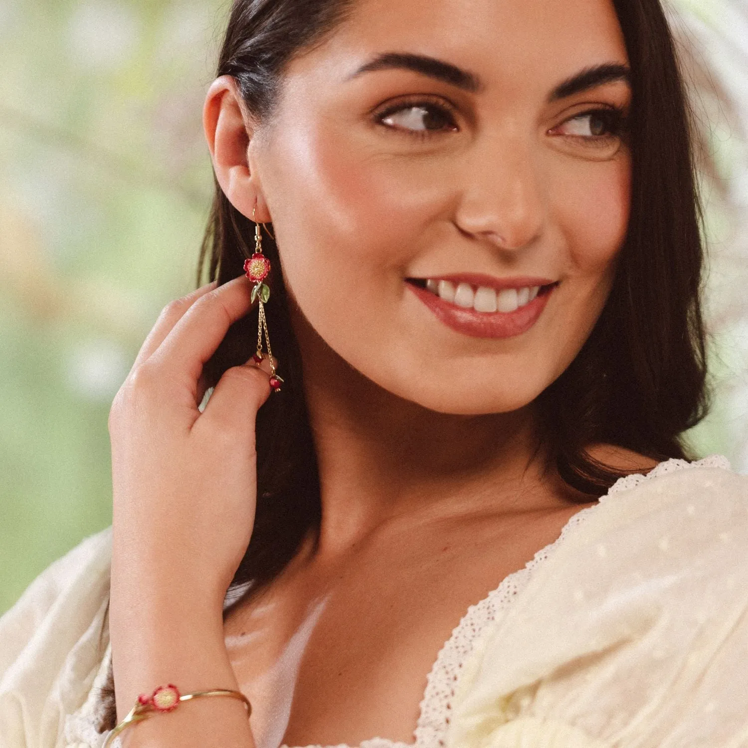 Wild Flower Drop Earring